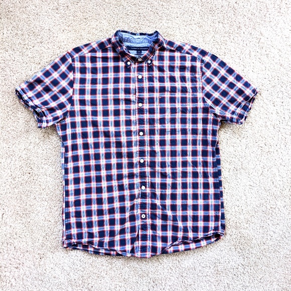 Tommy Hilfiger Other - Tommy Hilfiger Button Up Shirt Custom Fit Plaid